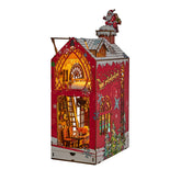 Snowy Night Serenade Booknook Christmas House Model Kit DIY 3D Wooden Puzzle Assembly Toy Creative Gift  (200+PCS)